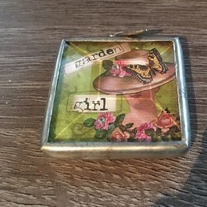 Jewel Kade garden girl charm pendant